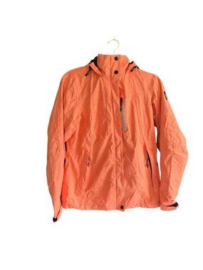 Killtec OrangeWaterproof Windproof Breathable Hooded Windbreaker Jacket 6
